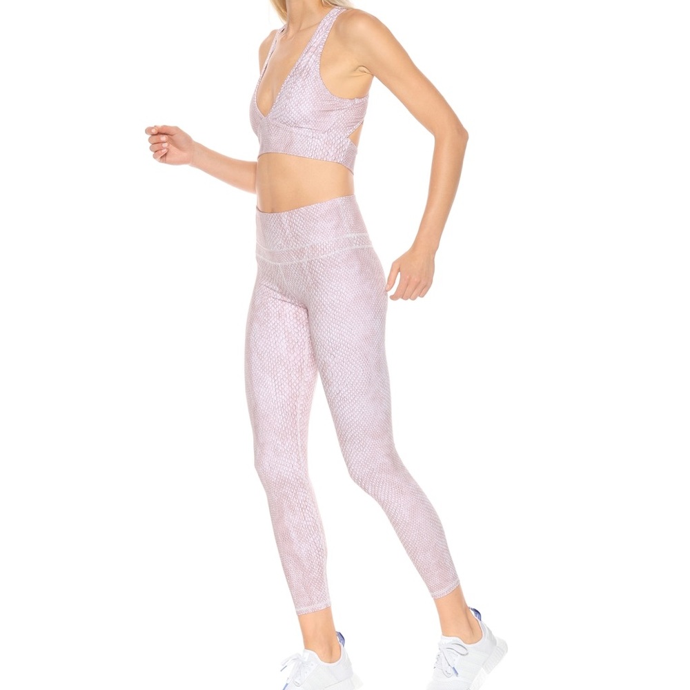 Varley Biona Python Snakeskin Workout Leggings
